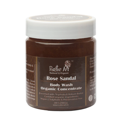 Rose Sandal Body Wash Concentrate 200gm