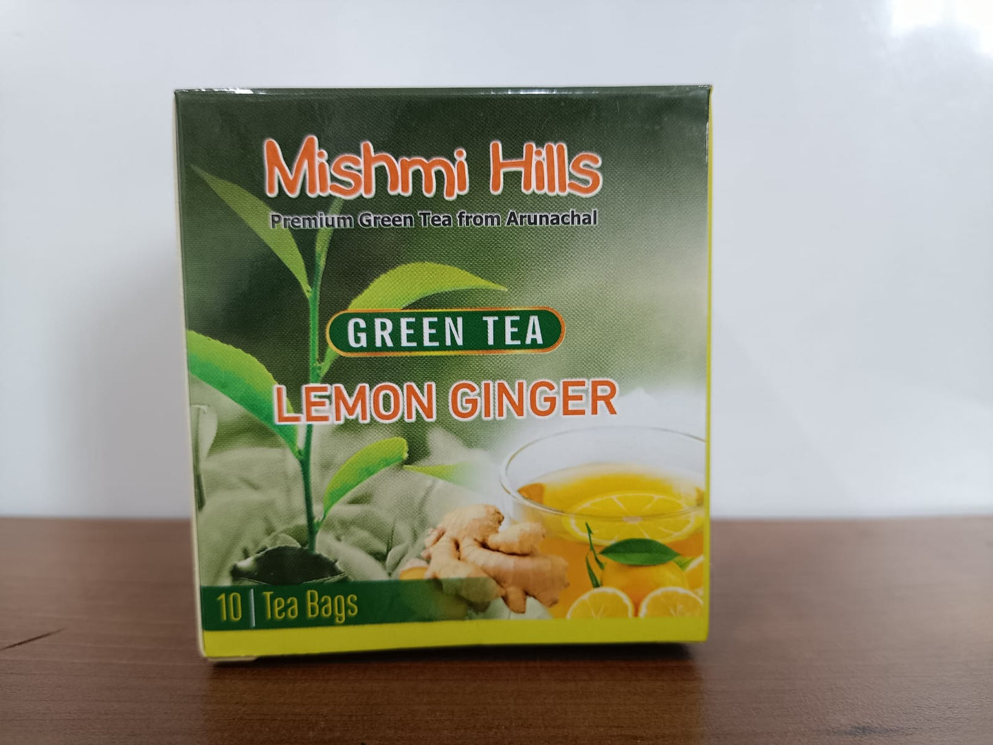 Organic Lemon Ginger Green Tea 10 bags