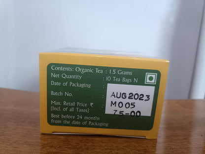 Organic Honey Lemon Green Tea 10 bags
