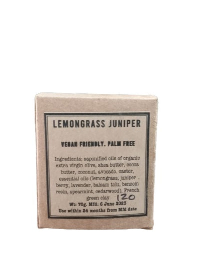 Lemongrass Juniper (70gms) 100% Natural Homemade Soap Made In Nagaland